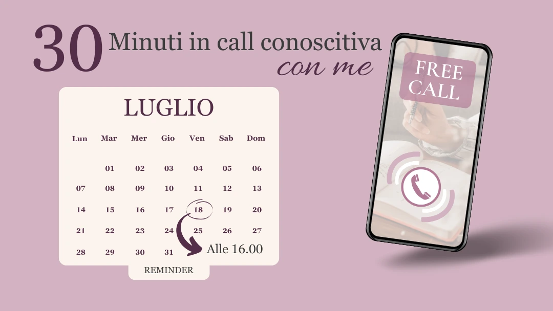 Prenota la tua call conoscitiva gratuita con Sara Venturi
