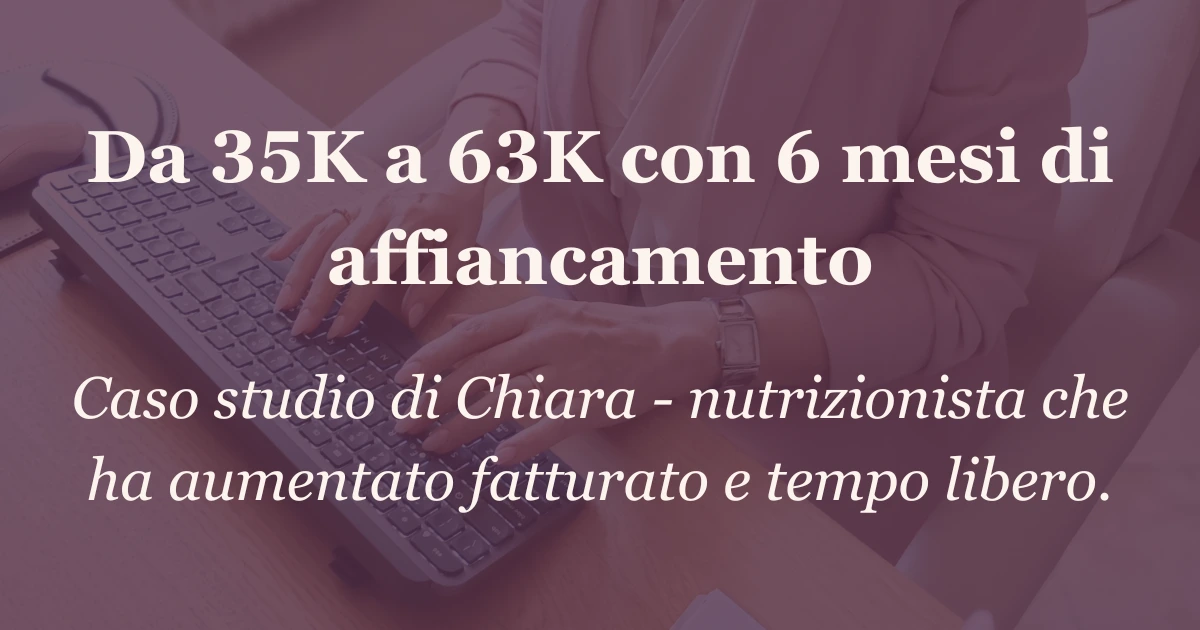 Immagine caso studio Chiara nutrizionista