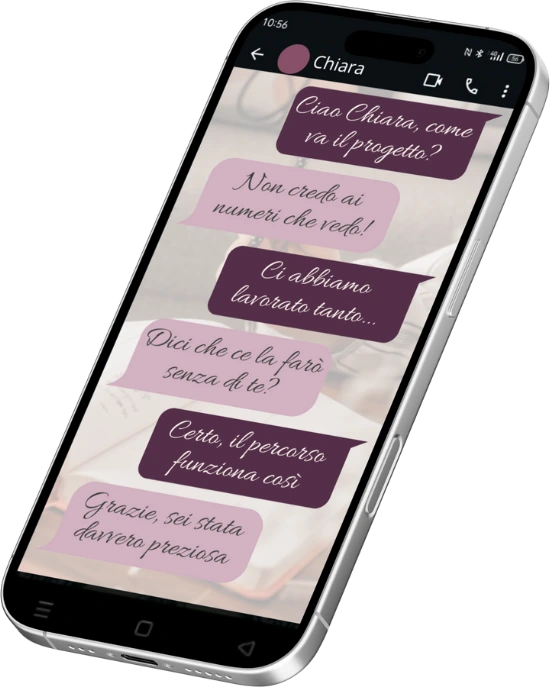 chat caso studio Chiara nutrizionista telefono con chat caso studio Chiara nutrizionista