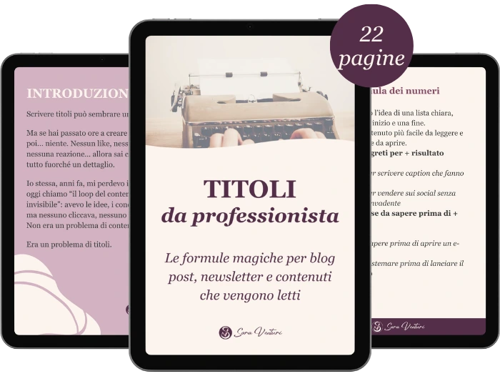 guida titoli da professionista di Sara Venturi guida titoli da professionista di Sara Venturi - business strategist